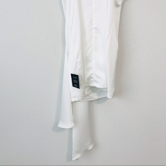 New! Lulus Romantic Allure White Satin Wedding Bridal Mini Dress - Picture 9 of 11